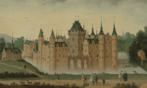 Egmond Castle - Around 1638 by Claes Dircksz. van der Heck