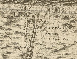 Scheveningen on a map of 17126