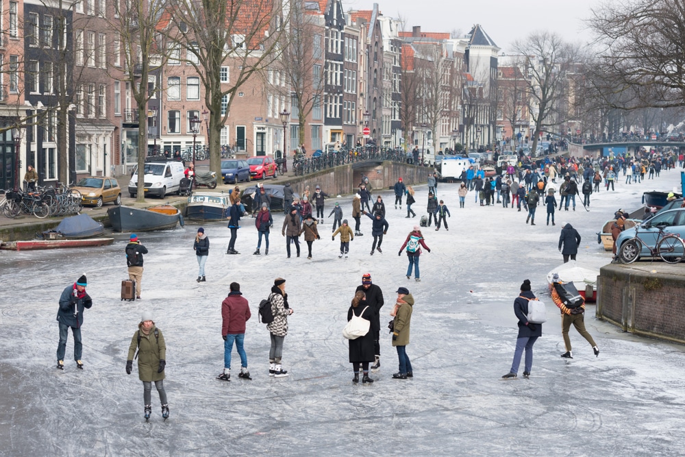 Prinsengracht in Winter