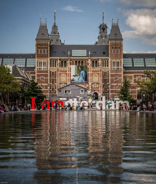 Amsterdam - IAmsterdam sign in front of the Rijksmuseum